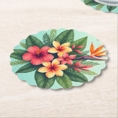 Radiant Tropical Floral Symphony Untersetzer (angewinkelt)