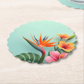 Radiant Tropical Floral Symphony Untersetzer (angewinkelt)