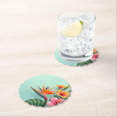Radiant Tropical Floral Symphony Untersetzer (Vor Ort)