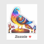 Radiant Urban Pigeon Aufkleber (Blatt)