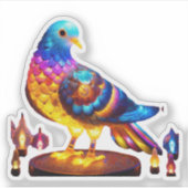 Radiant Urban Pigeon Aufkleber (Vorderseite)
