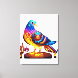Radiant Urban Pigeon Leinwanddruck