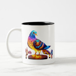 Radiant Urban Pigeon Zweifarbige Tasse