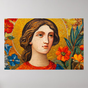 Radiant Wisdom Saint Catherine von Alexandria Poster