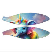 Radiant Wonders: Der Rainbow Baby Unicorn Elephant Mini Basketball (Panele)