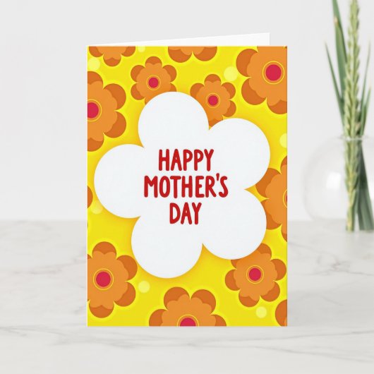 Radiant Yellow Mothers Day Card Karte (Vorderseite)