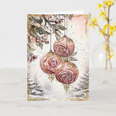 Radiant Yuletide Blessings Karte (Gelbe Blume)