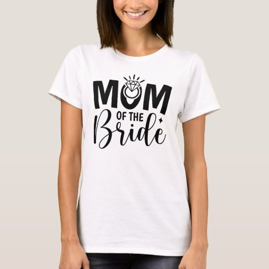 Radiante Mama der Braut T-Shirt (Vorderseite)
