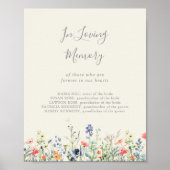 Radiante mehrfarbige Wildblume im liebenden Speich Poster (Vorne)