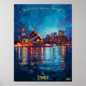 Radiante Reflections in Sydney - Iconic Skyline Poster (Vorne)