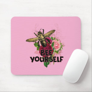 Radiante Rose und die sanfte Biene, Biene dich sel Mousepad