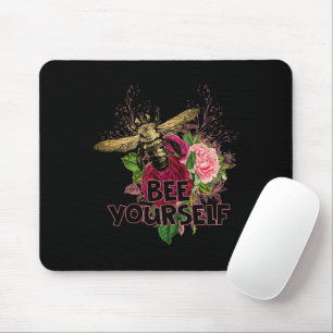 Radiante Rose und die sanfte Biene, Biene dich sel Mousepad