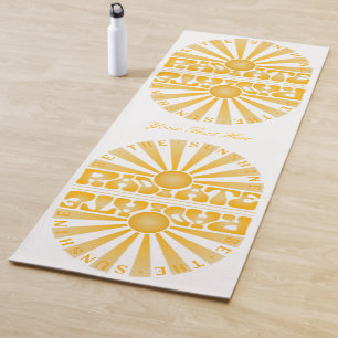 RADIATE Be the Sunshine Vintag Retro Gold Mirror2 Yogamatte