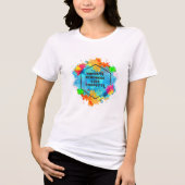 Radiate Freundlichkeit wie Konfetti Tri-Blend Shirt (Vorderseite)