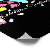 Radiate Love Radiation Oncology Valentine's Day Ra Poster (Ecke)