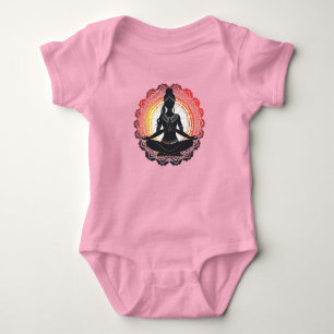 Radiate Peace and Positivity Yoga Inspiriert Baby Baby Strampler