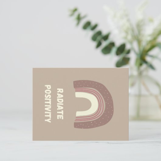 Radiate Positivity Postkarte (Stehend Vorderseite)