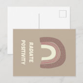 Radiate Positivity Postkarte (Vorne/Hinten)