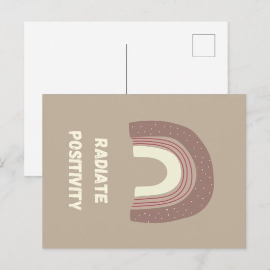 Radiate Positivity Postkarte (Vorne/Hinten)