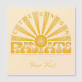 RADIATE Sei der Sonnenschein Vintag Retro Gold + C Magnetkarte