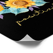 Radiate Sitivity _ Flowers _ Motivation Kindness  Poster (Ecke)