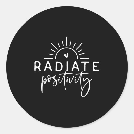 Radiate Sitivity Runder Aufkleber (Vorderseite)