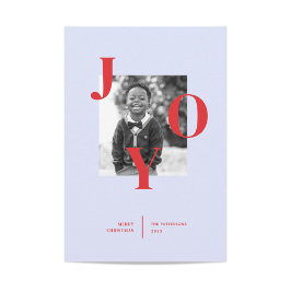 Radiating Joy Holiday Photo Card Feiertagskarte