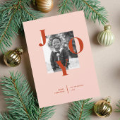 Radiating Joy Holiday Photo Card Feiertagskarte