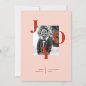 Radiating Joy Holiday Photo Card Feiertagskarte (Vorderseite)