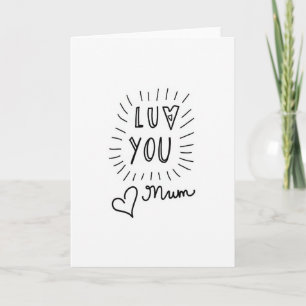 Radiating Love Mum Karte