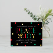 Radiation Season FOIL Business Holiday Postcard Folie Einladungspostkarte (Stehend vorne)