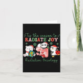 Radiation Therapy Christmas Radiation Therapy Radi Karte (Vorderseite)