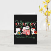 Radiation Therapy Christmas Radiation Therapy Radi Karte (Gelbe Blume)