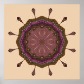 Radiation Weave Mandala Poster (Vorne)