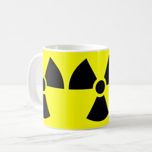 Radiation White Coffee Tasse (Vorderseite Links)