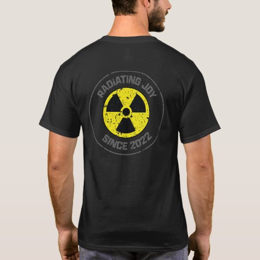 Radiationssymbol Strahlerfreude seit Grunge 2022 T-Shirt (Rückseite)