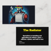 Radiator Specialist Plumber Business Card  Visitenkarte (Vorne/Hinten)