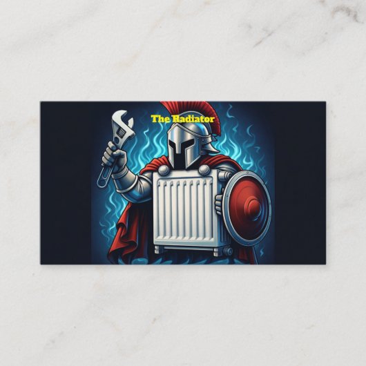 Radiator Specialist Plumber Business Card Visitenkarte (Vorderseite)