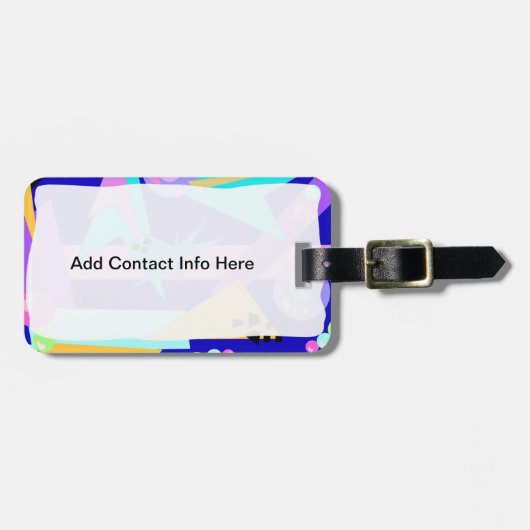 Radical 80's Boombox Gepäckanhänger (Vorderseite horizontal)