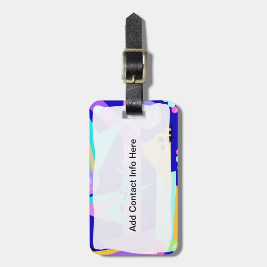 Radical 80's Boombox Gepäckanhänger (Vorderseite vertikal)