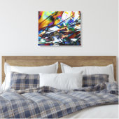 Radical Art 26 Wrapped Canvas Leinwanddruck (Insitu (Schlafzimmer))