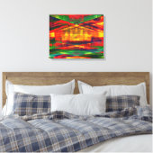 Radical Art 27 Wrapped Canvas Leinwanddruck (Insitu (Schlafzimmer))