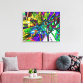 Radical Art 45 Wrapped Canvas Leinwanddruck (Insitu (Wohnzimmer))