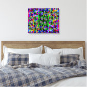 Radical Art 47 Wrapped Canvas Leinwanddruck (Insitu (Schlafzimmer))