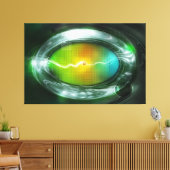 Radical Art 48 Wrapped Canvas Leinwanddruck (Insitu (Wohnzimmer))