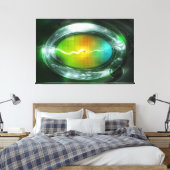 Radical Art 48 Wrapped Canvas Leinwanddruck (Insitu (Schlafzimmer))