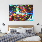 Radical Art 51 Wrapped Canvas Leinwanddruck (Insitu (Schlafzimmer))