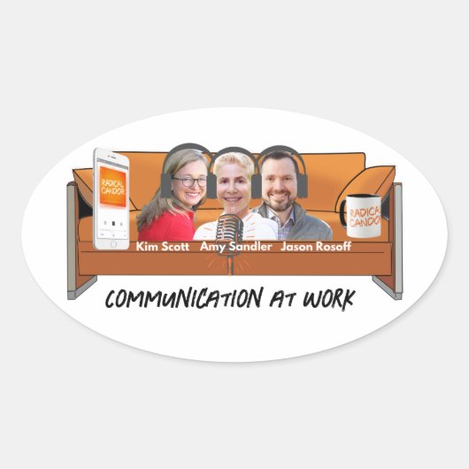 Radical Candor Podcast Stickers (Vorderseite)