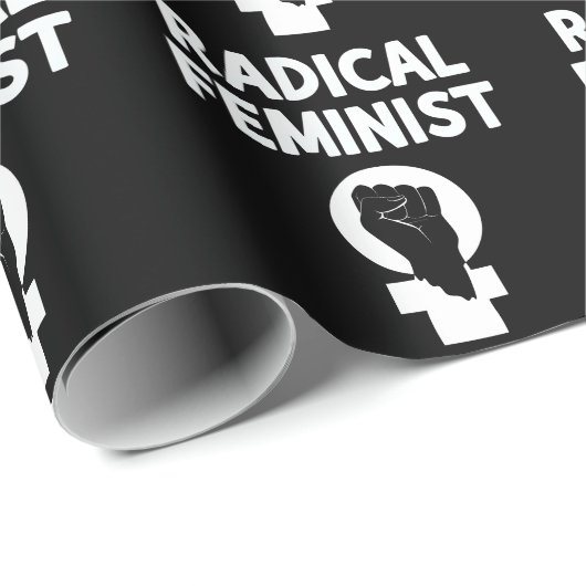 Radical Feminist Geschenkpapier (Rolleneckpunkt)