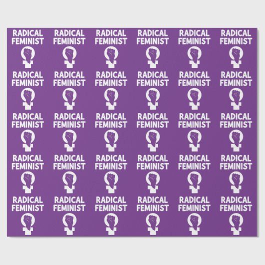 Radical Feminist Geschenkpapier (Flach)